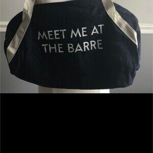 NIP Private Party Meet Me At the Barre Denim Gym Bag